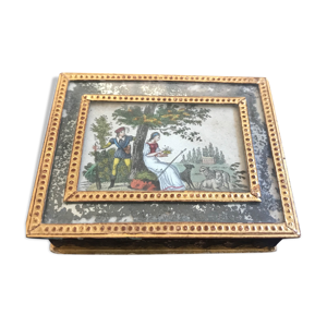 Boite en papier maché XIX siècle