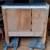 Antique piece of furniture with a grey patina.