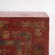 Antique chest painted vermilion red in pine wood – China, circa 1900