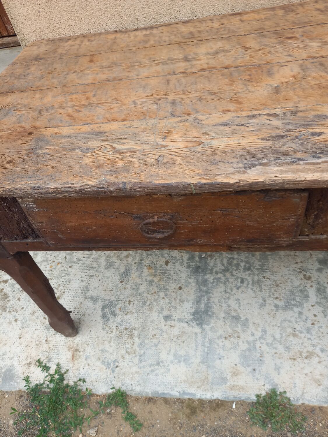 Very old office table
