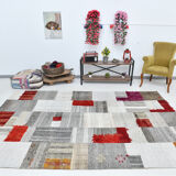 Bohemian vintage kilim rug 212x307cm