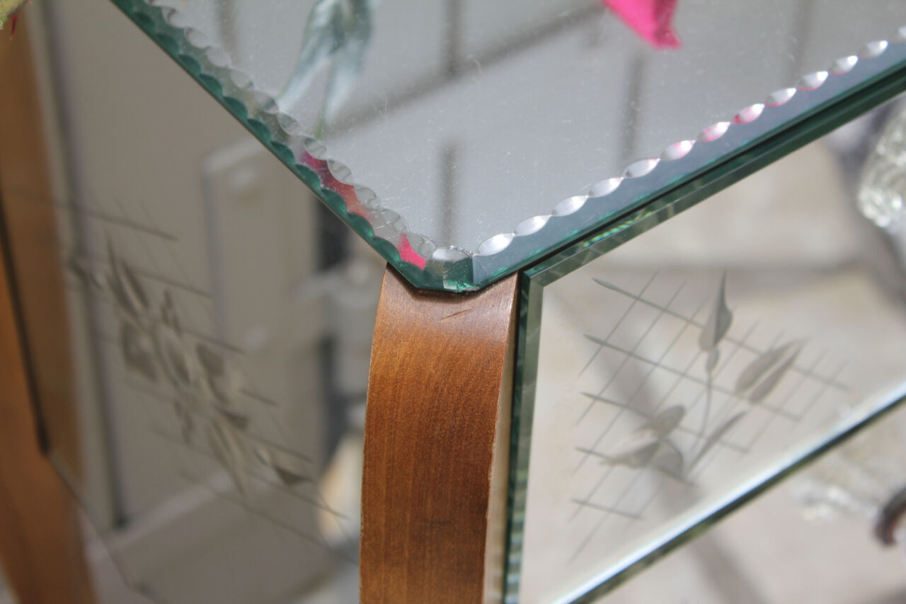 Art deco bedside mirror