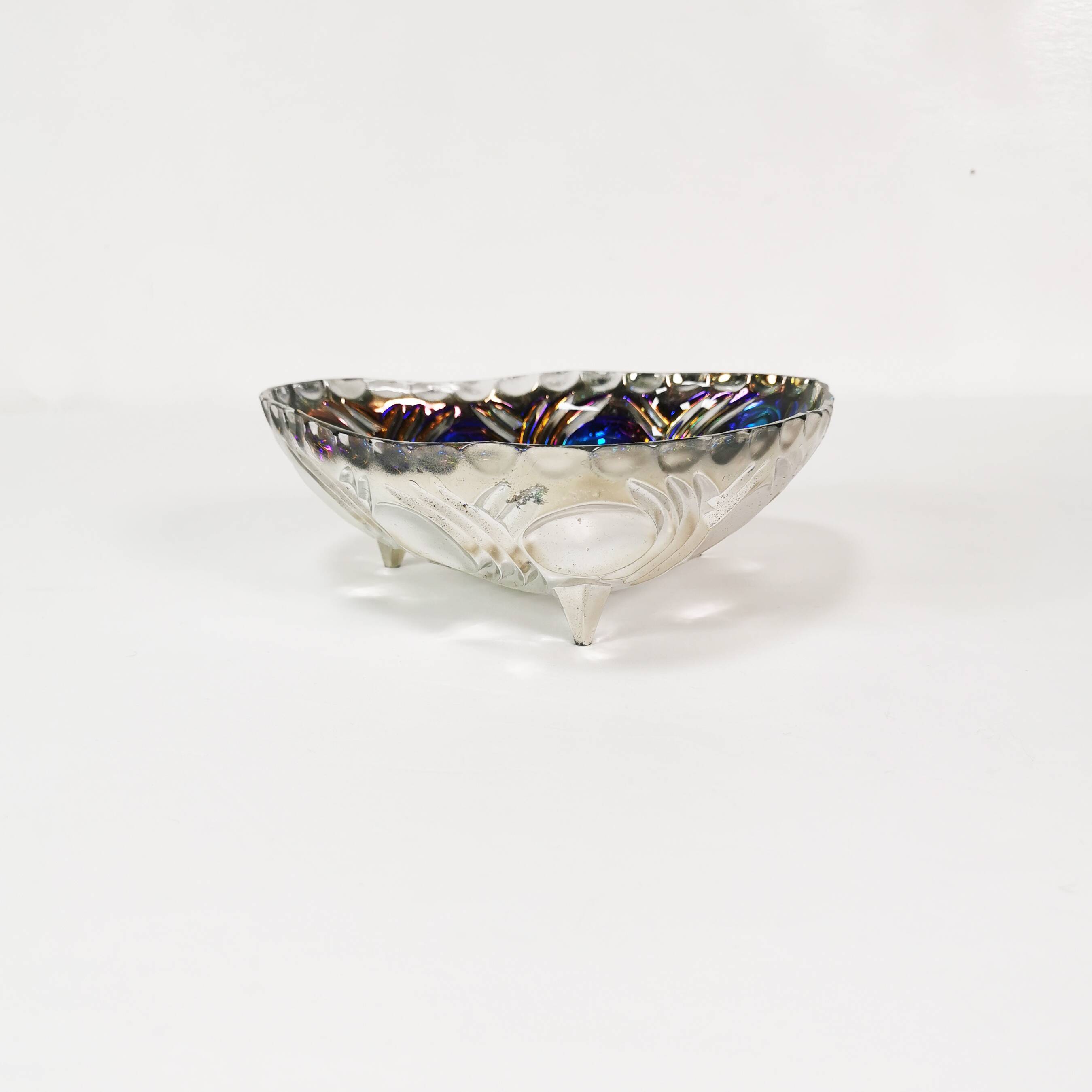Crystal plate, LGW Leinauer Glassware, Germany 1970s