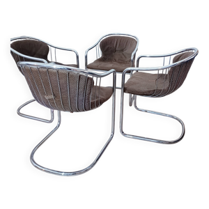 Chaises Cantilever Par - 1970s