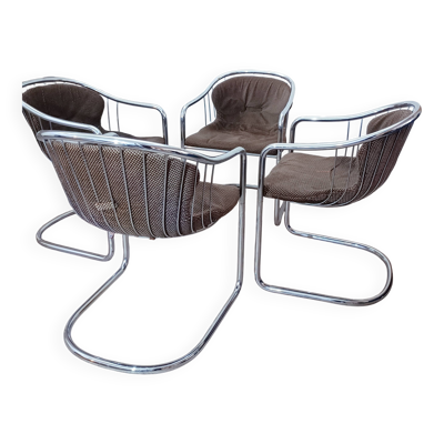 Chaises Cantilever Par Gastone Rinaldi Pour Rima 1970s