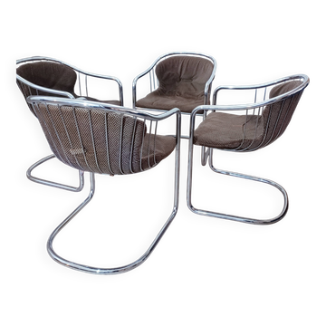 Cantilever Chairs by Gastone Rinaldi for Rima 1970s
