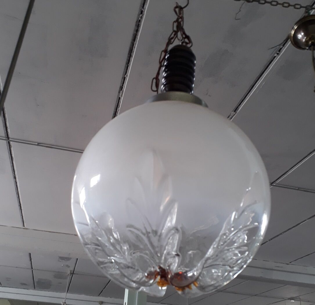 Mazzega Murano Large Globe Light