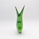 Murano vase Flavio Poli Sommerso Emerald Green Yellow Turquoise 26cm