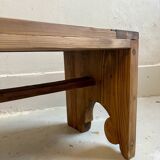 Recycled wood bench