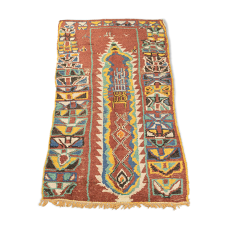 Vintage azilal, berber rug, 138 x 260