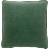 Velvet cushion 50x50cm deep green color