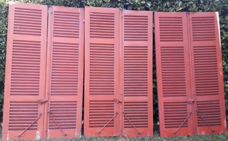 6 volets à persiennes h220cm