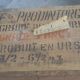 Urss chatka vintage natural wooden crate
