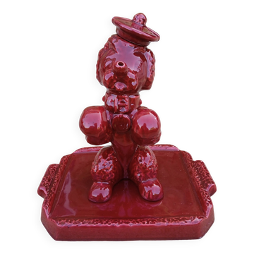 Poodle pitcher in slip in perfect condition