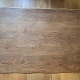 Brutalist elm table