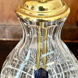 Crystal lamp stand | round diamond cut crystal lamp | stuart crystal lamp