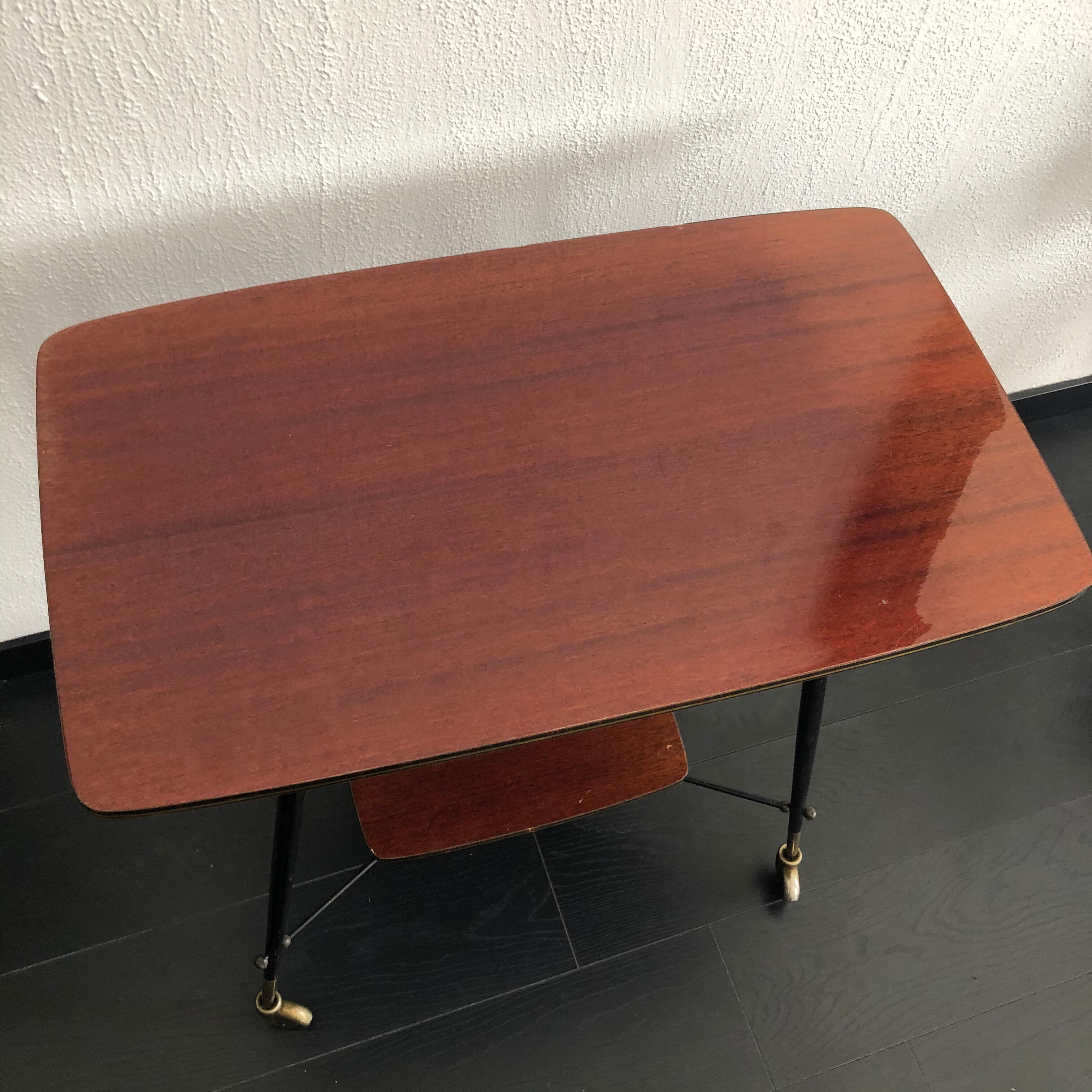 Meuble télévision vintage 1960 mélaminé