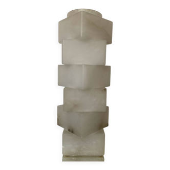 Lampe sculpturale en albâtre des années 70-80