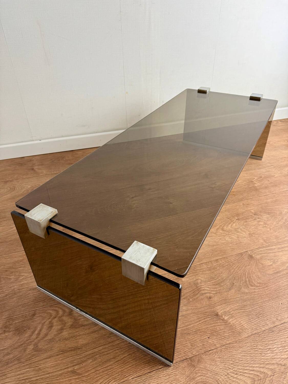 Glass coffee table from the 70s