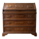 Antique wooden secretary with a drop-down front and drawers.