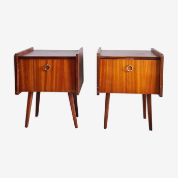 Pair of vintage bedside tables