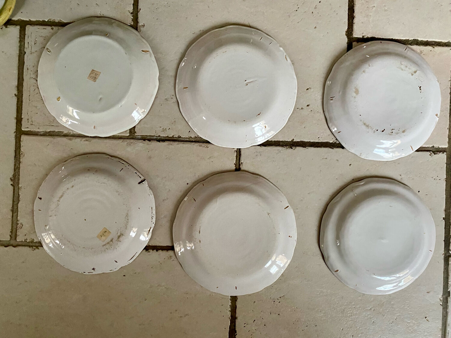 Antique Eastern earthenware plates