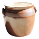 Old stoneware grease pot H 29 cm