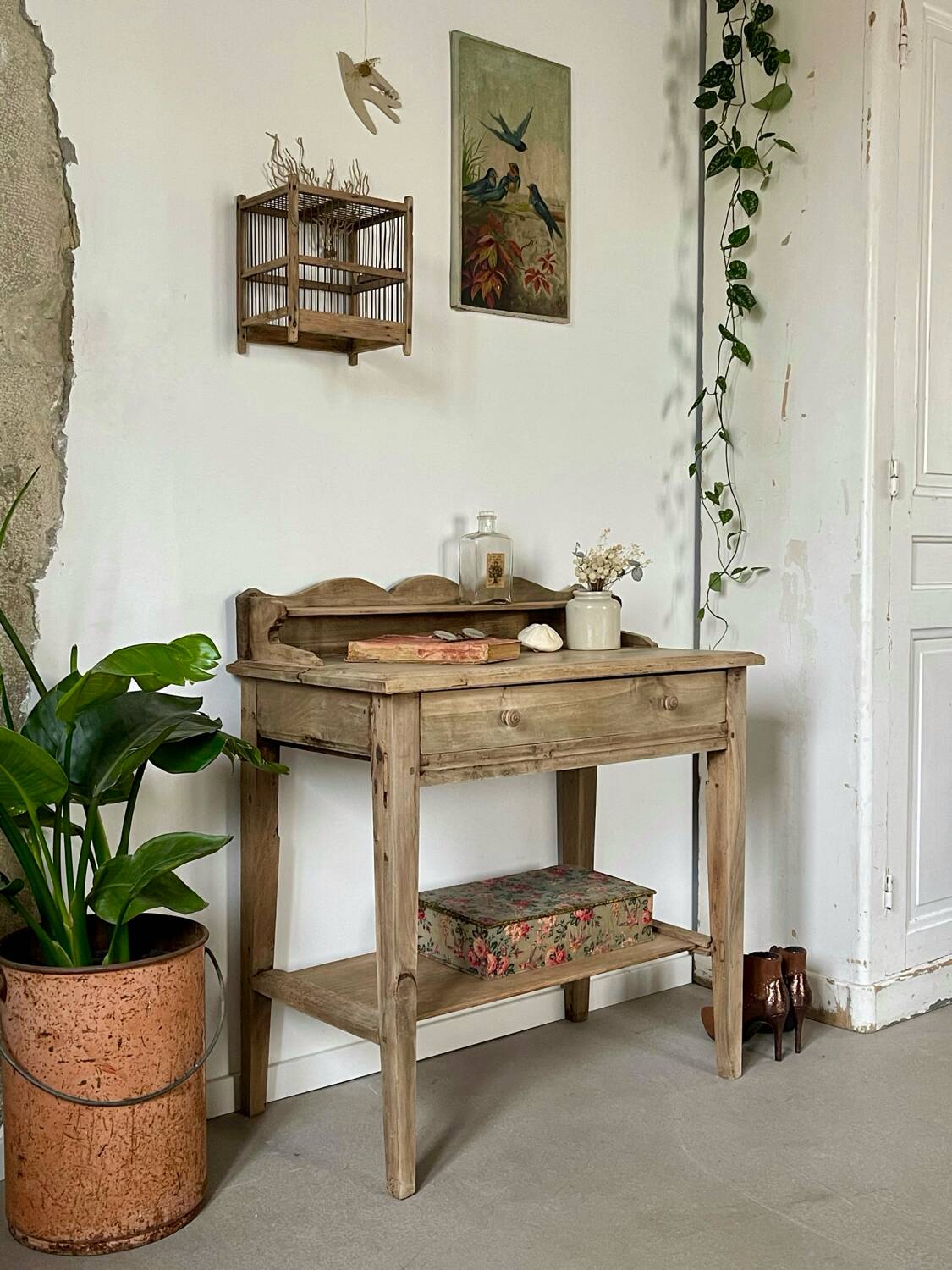 Walnut dressing table