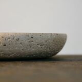 Cendrier en travertin - Art en marbre - Design fabriqué en Italie - Années 1970