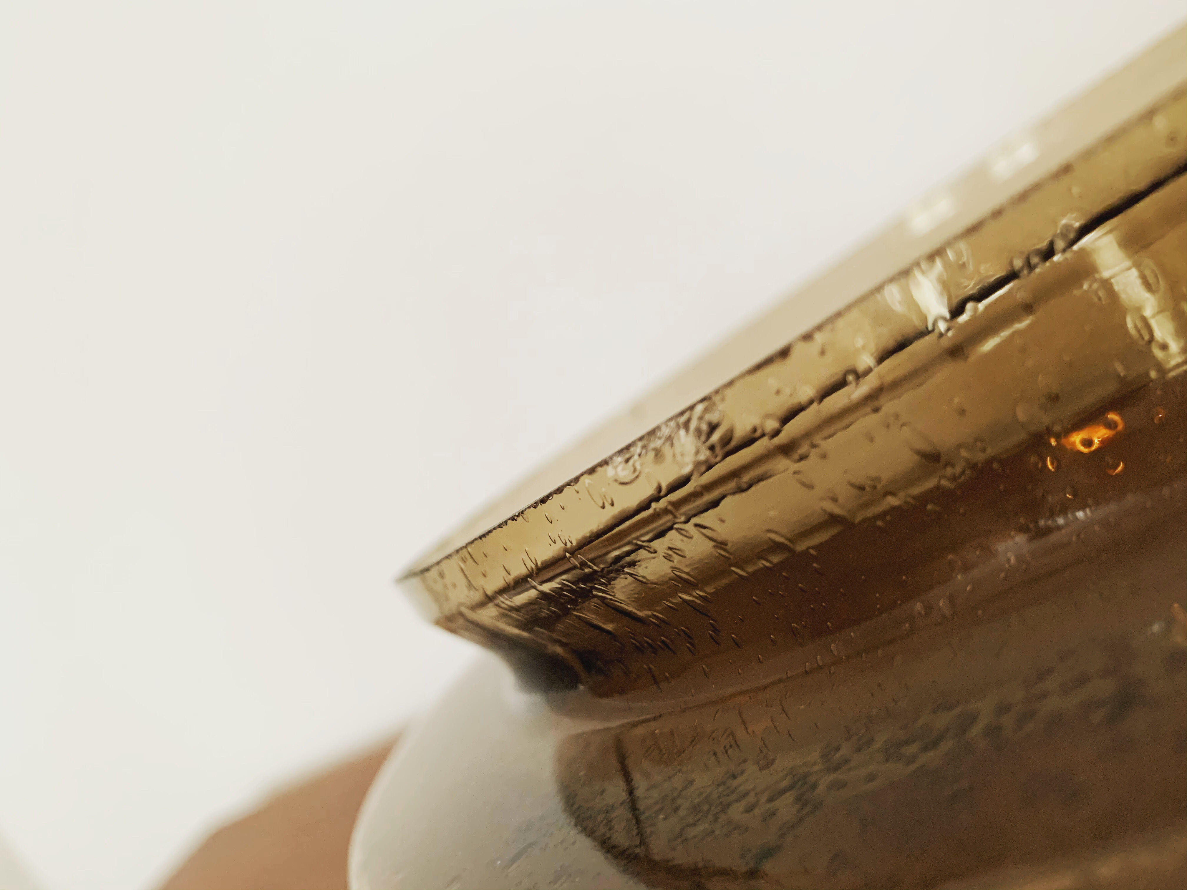 Smoked glass wall lamp or flush light by Glashütte Limburg