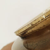 Smoked glass wall lamp or flush light by Glashütte Limburg