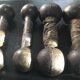 Series of 4 weights cast iron