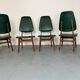 Chaises de salle à manger vintage en teck à dossier haut, design danois norvégien Bruk Sorheim