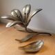 Cendrier fleur en laiton