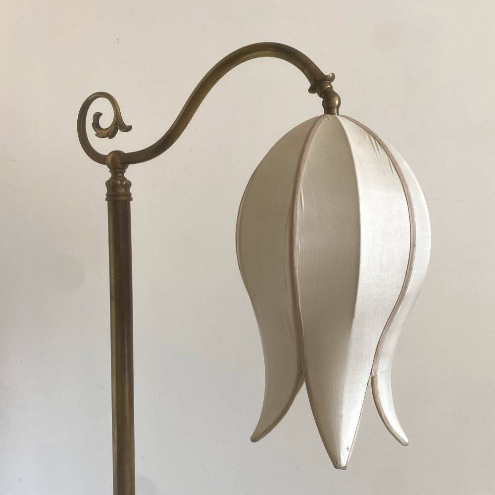 Brass floor lamp
