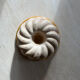 Old dish kouglof mold in enamelled terracotta