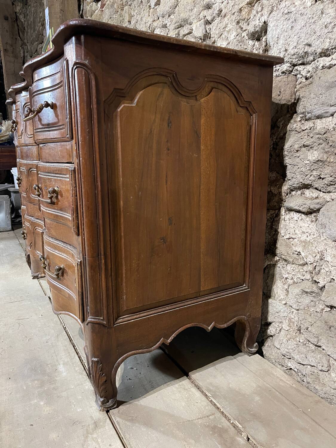 19th century crossbow chest of drawers.