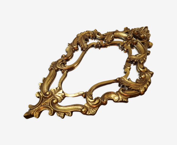 Miroir en bois doré de style Louis XV 47x74cm