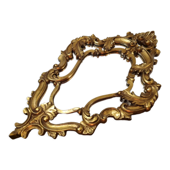 Miroir en bois doré de style Louis XV 47x74cm