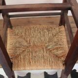 Pair of ancient mulched chairs