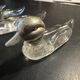 6 knife holders in crystal and silver metal