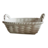 White ceramic basket