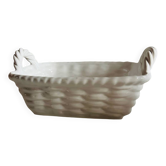 White ceramic basket