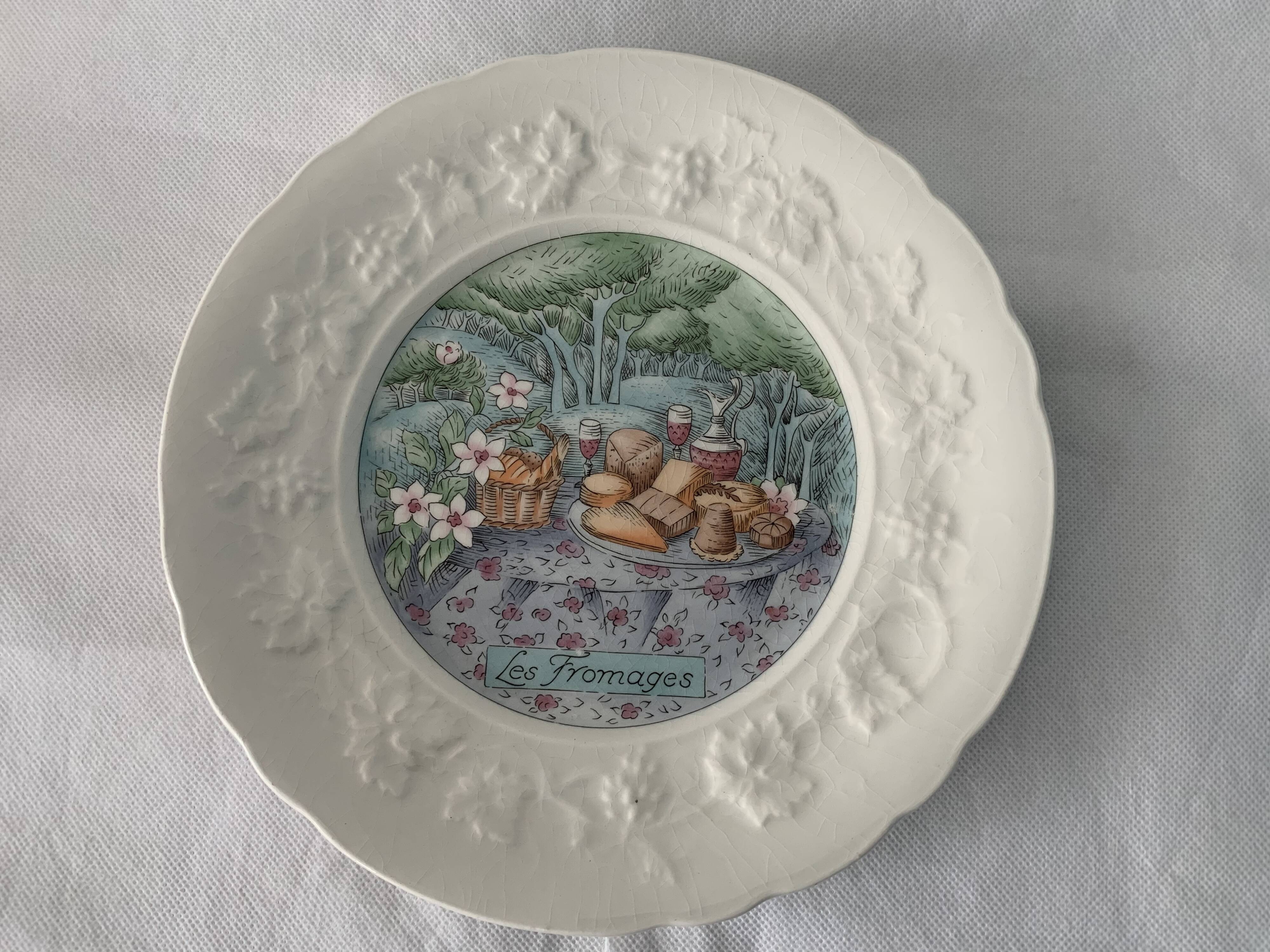 5 Gien Cheese Plates Marie-Pierre Boitard Flavours