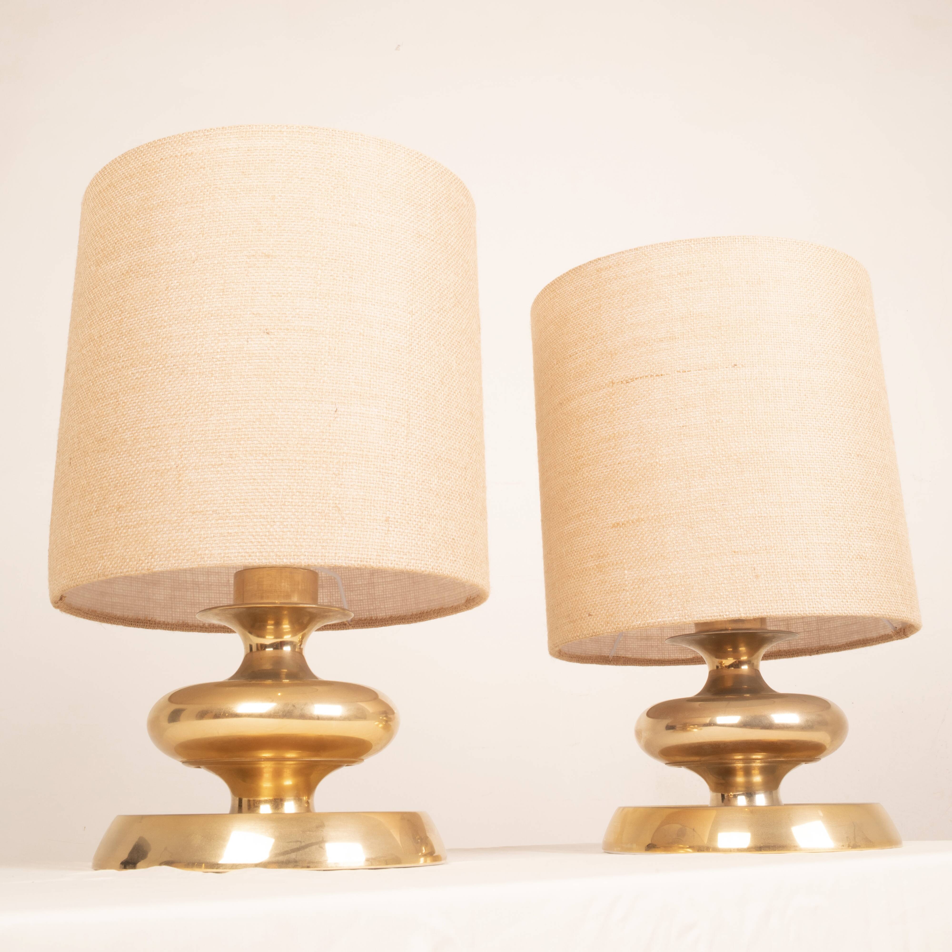 Pair of C-363 Lamps 24K Gold Edition by Luci Italia, 1970
