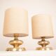 Pair of C-363 Lamps 24K Gold Edition by Luci Italia, 1970