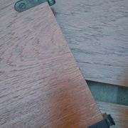 Vintage wall shelf in Teak veneer and black metal, Nisse Strinning, 60s