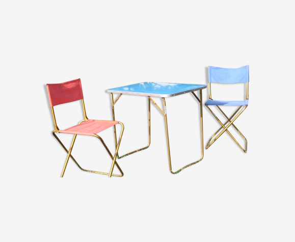Table et chaises de camping vintage | Selency