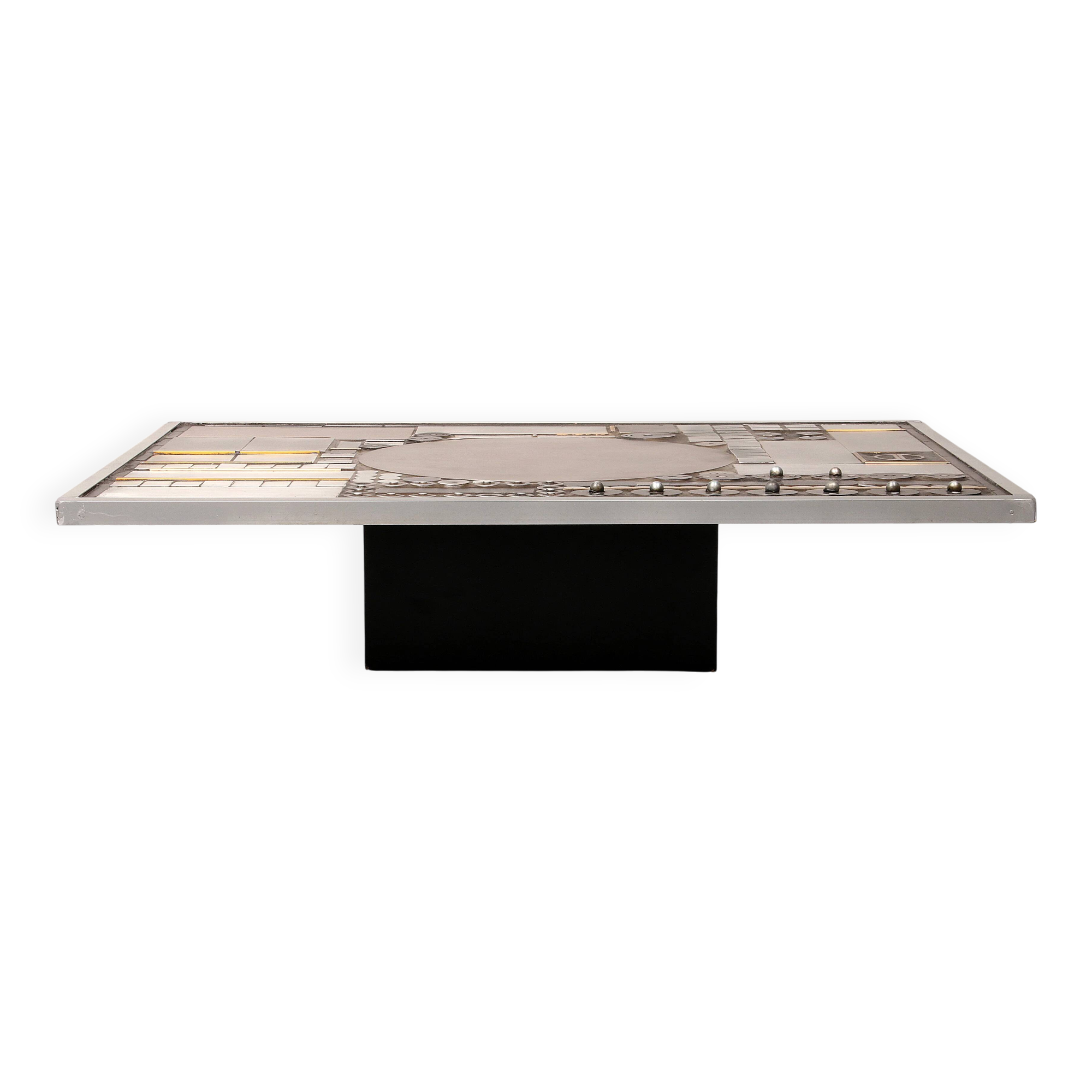Table basse brutaliste de Raf Verjans