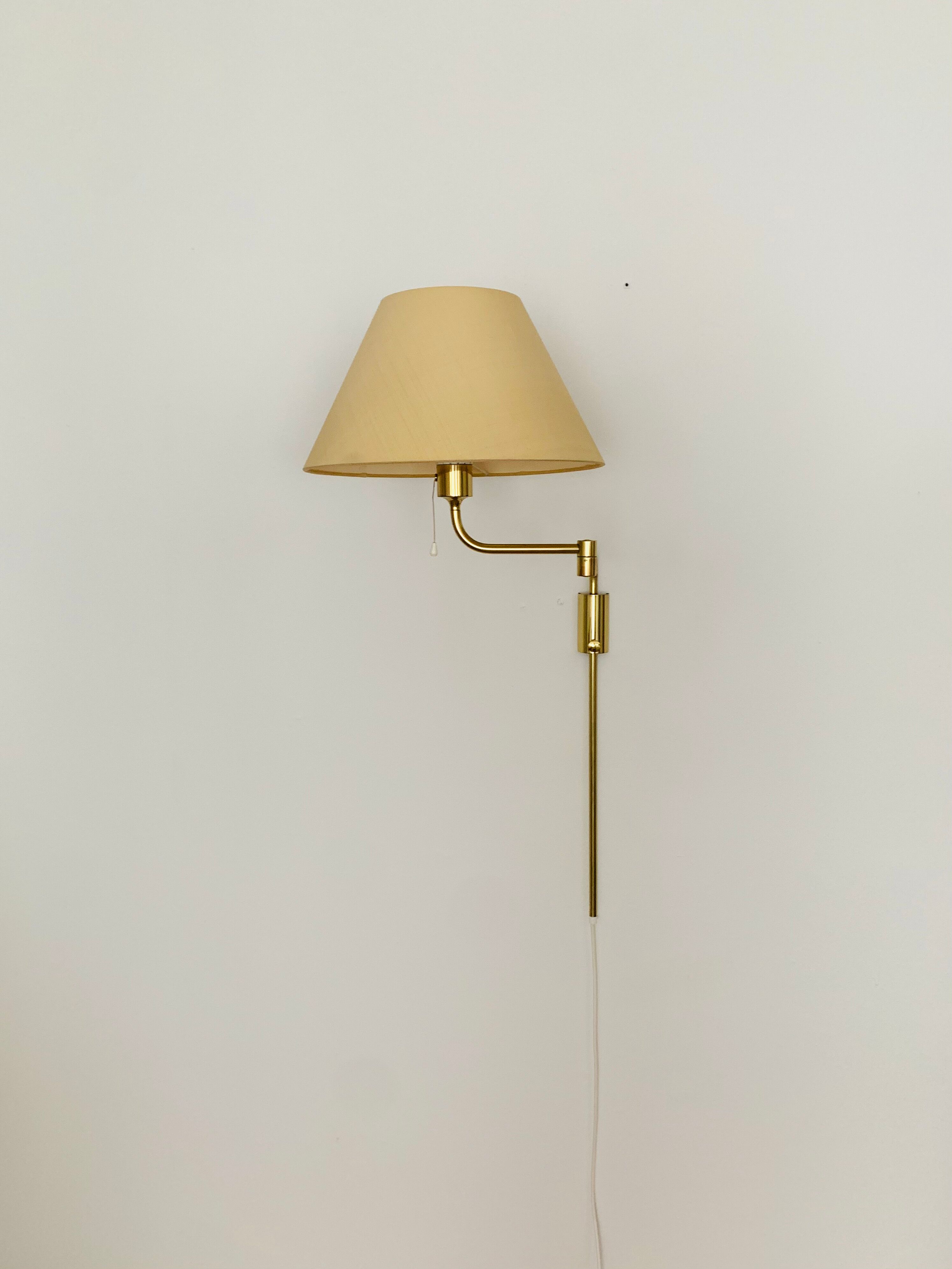 1970s Brass Lesan Wall Lamp by Florian Schulz